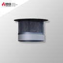 Funkenflughutze - Typ 1 (Kamin mit 60 cm Durchmesser) - Schwarz