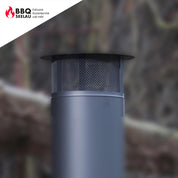 Funkenflughutze - Typ 1 (Kamin mit 60 cm Durchmesser) - Schwarz