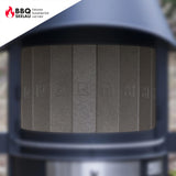 Scamol Rückenstein - Typ 2 (Kamin mit 70 cm Haubendurchmesser)